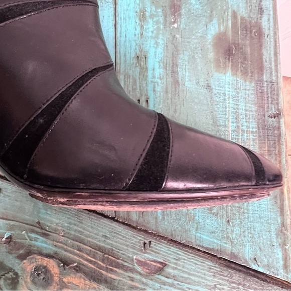 Cole Haan Nike Air Black Sawyer Air Short Heeled Boot Size 9.5 High Heel Classic - Picture 12 of 13